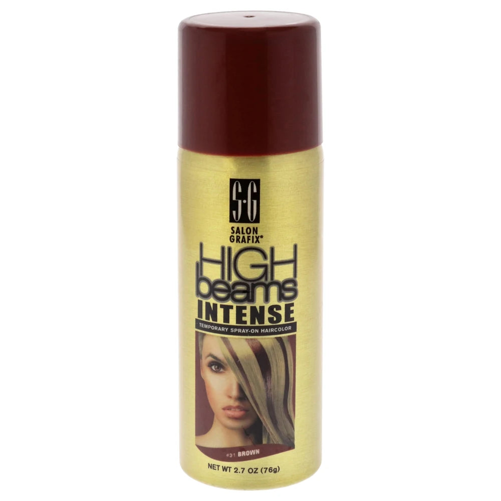 High Beams Intense Spray On Hair Color Brown 2.7 Oz (Pack of 6)