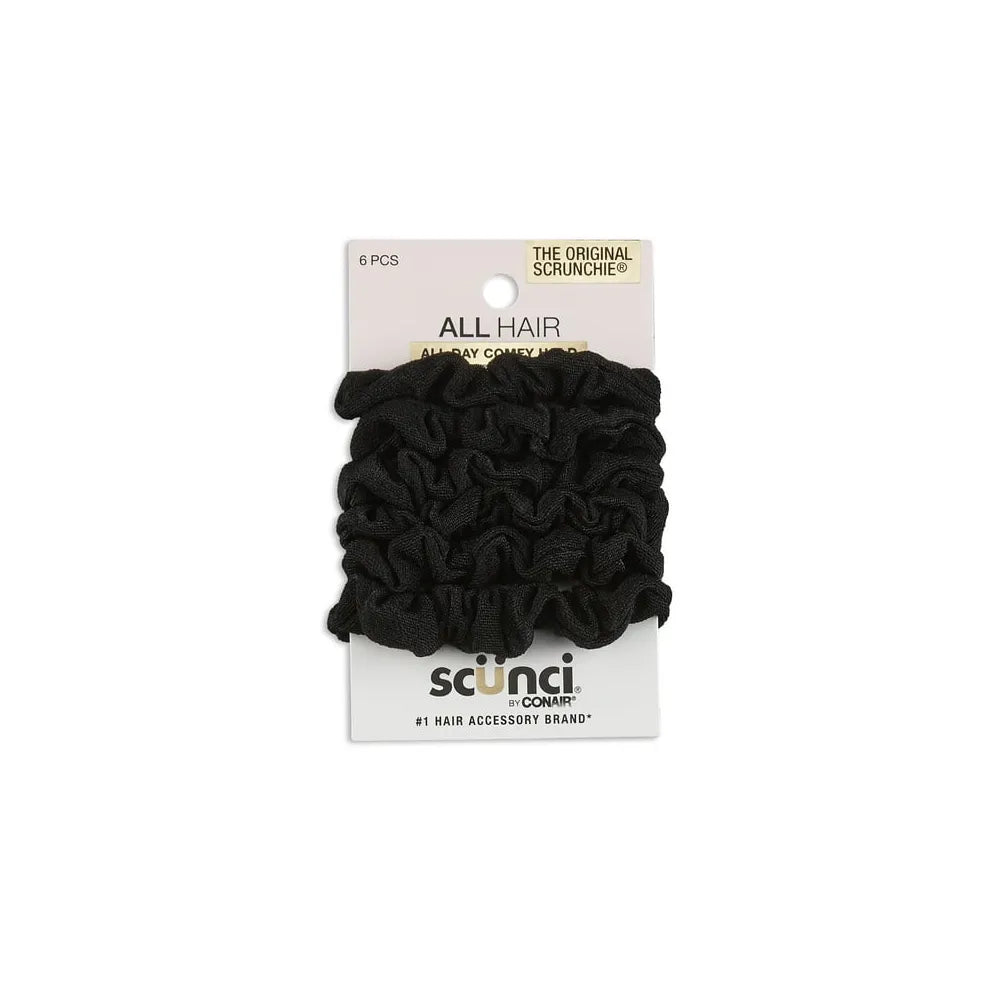 Scunci Mixed Knits Black Mini Twisters 5.76Oz (Pack of 48)