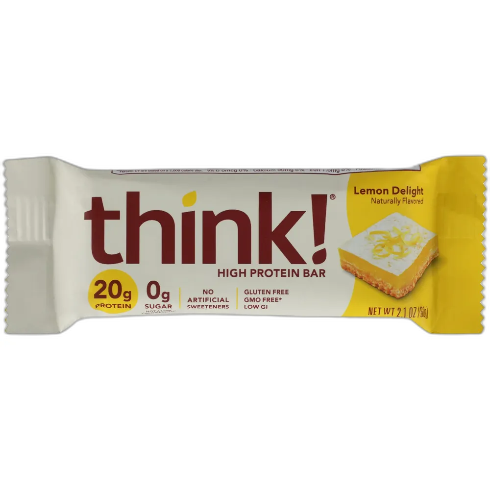 Think! High Protein Bar Lemon Delight 2.1 Oz (Pack of 120)