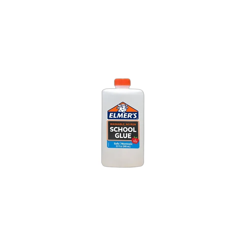 Elmer's Liquid School Glue White Washable 32 Ounces (Pack of 6)