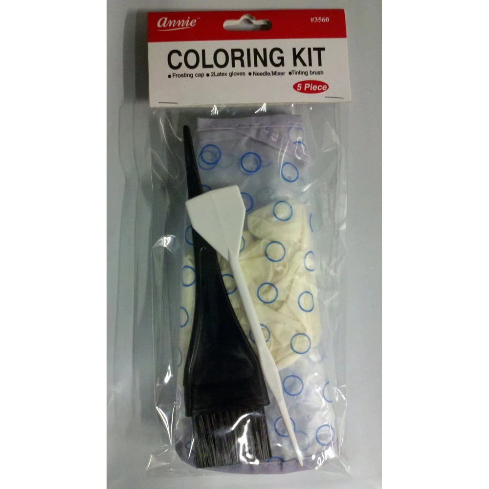 ANNIE - Coloring Kit 5PCs BLACK (Pack of 12)