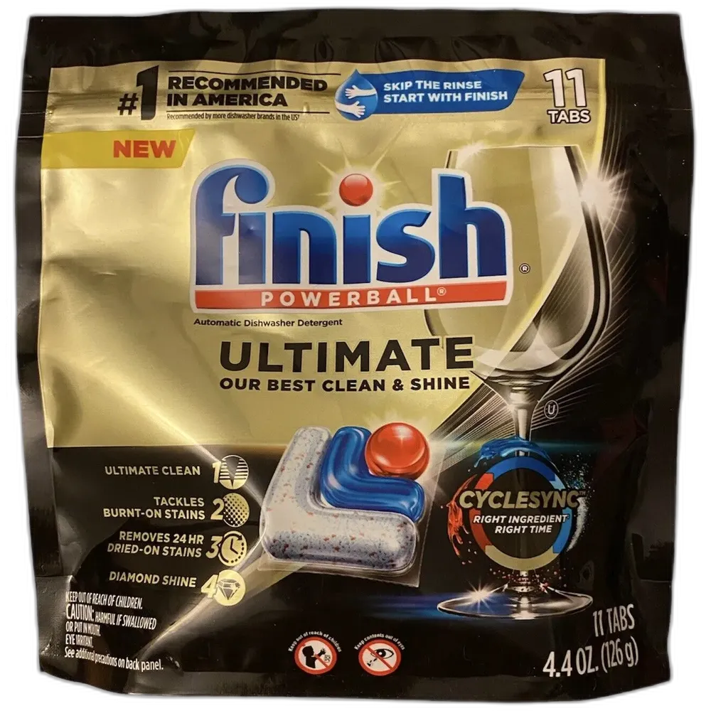 Finish Powerball Ultimate Dishwasher Detergent Tabs 11ct 4.4oz (Pack of 6)