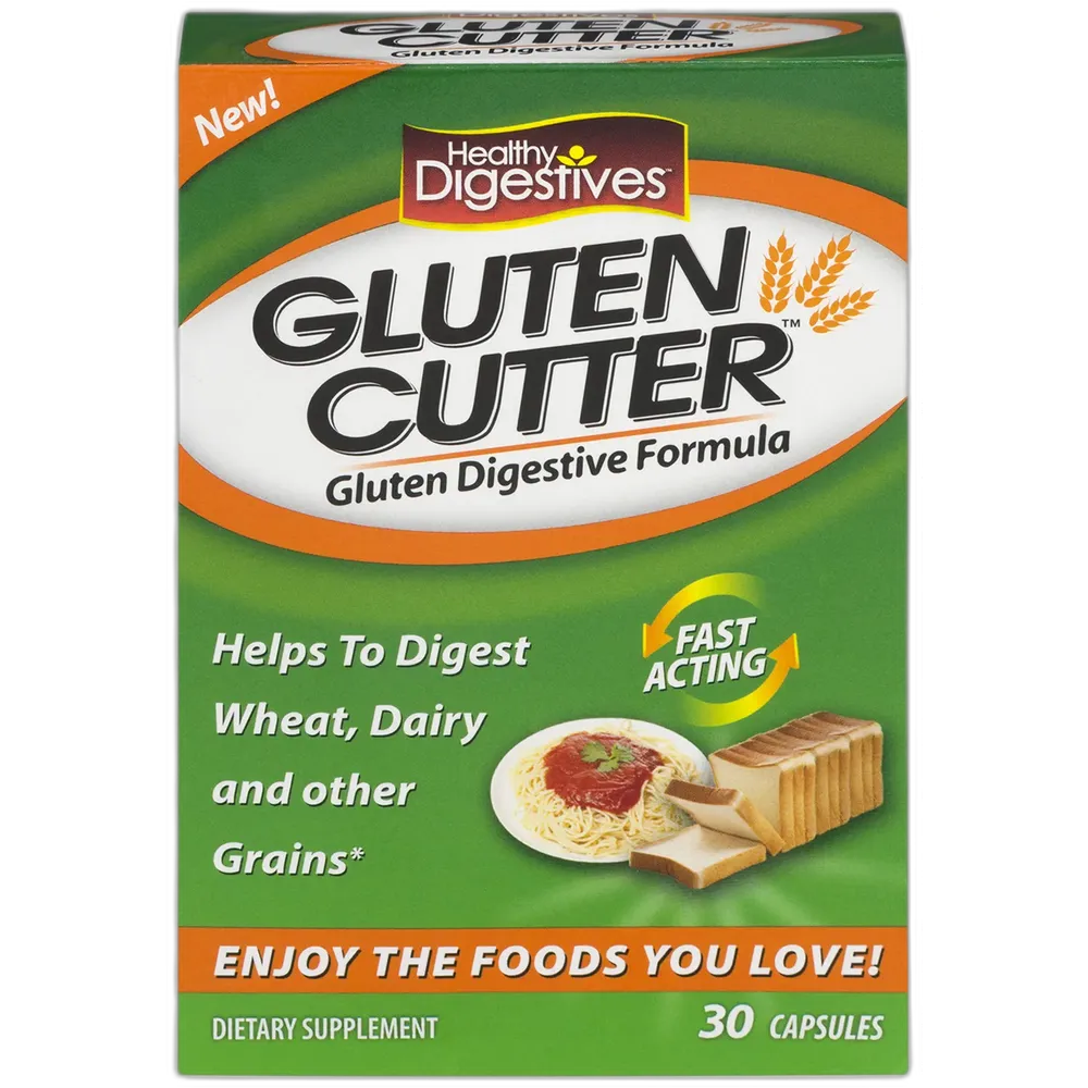 Healthy Digestives Gluten Clutter Capsules, 30 CT 4.16oz (Pack of 24)