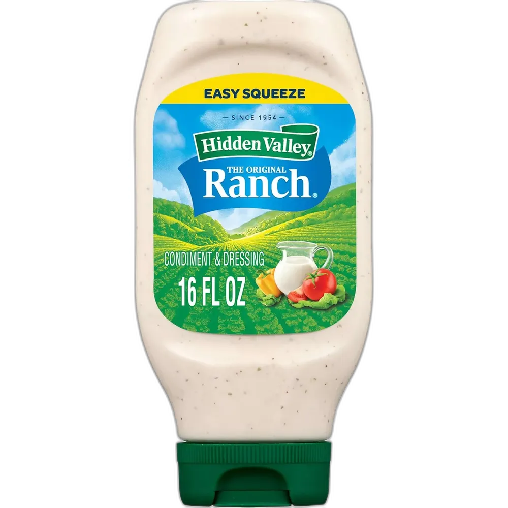 Hidden Valley Original Ranch Salad Dressing and Topping 16 fl oz (Pack of 12)