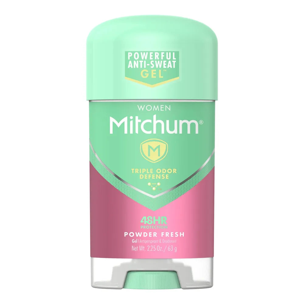 Lady Mitchum Clear Gel Anti-Perspirant And Deodorant Powder Fresh 2.25Oz (Pack of 24)