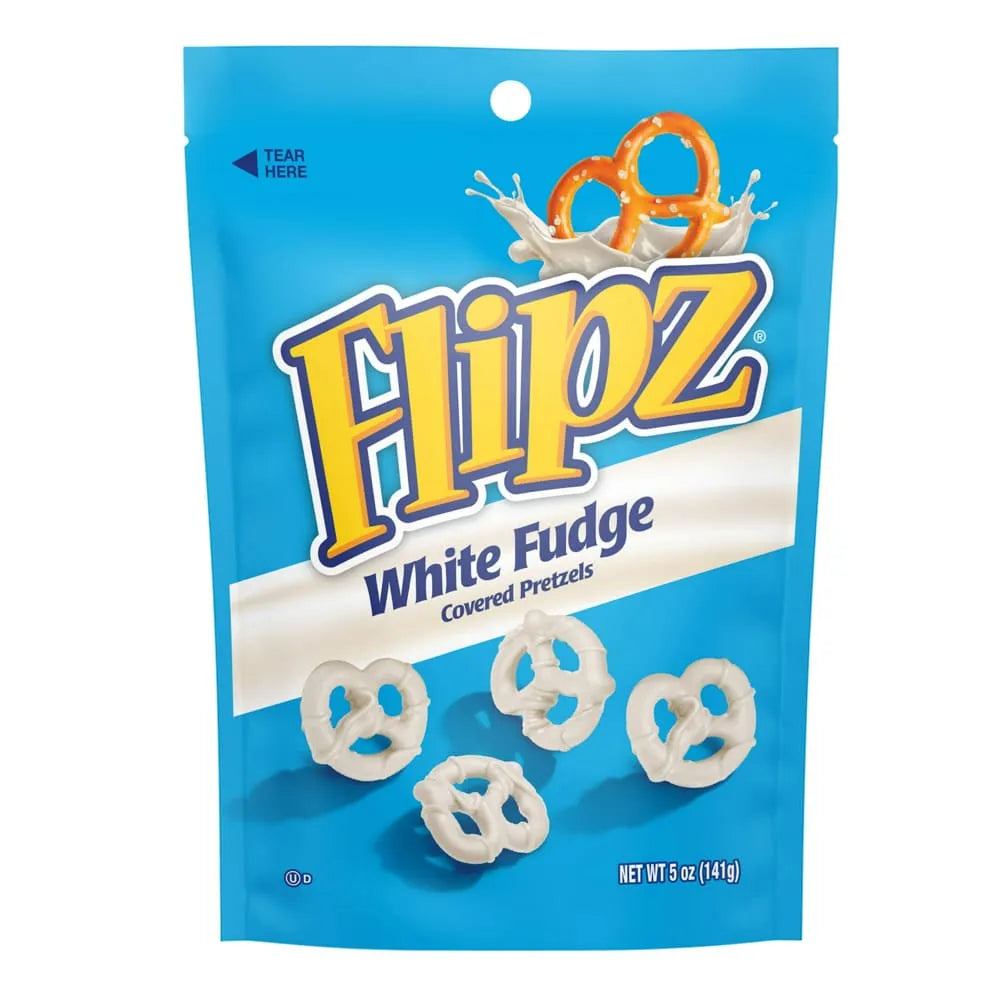 Flipz Pretzels White Fudge Packages 5Oz (Pack of 6)