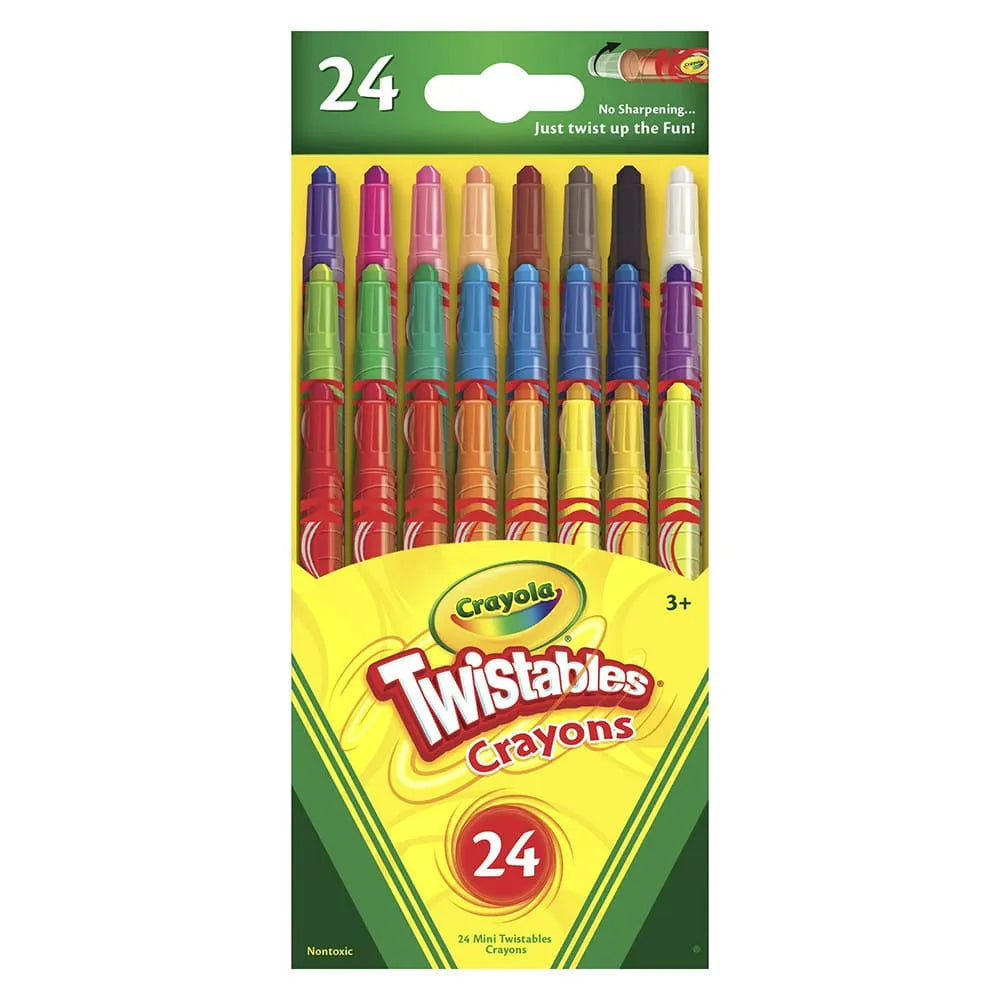 Crayola Mini Twistables Crayons Nontoxic 4.3oz (Pack of 12)