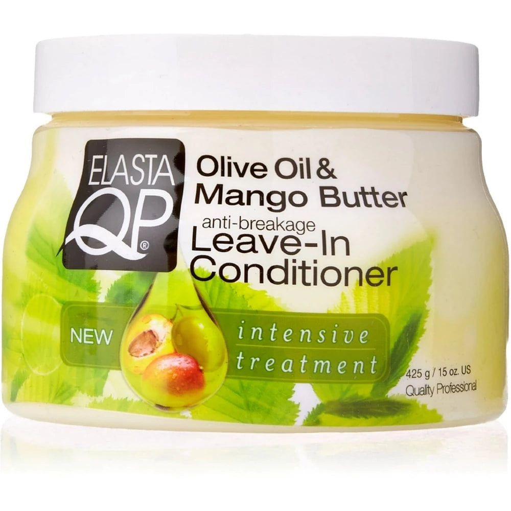 Elasta QP Anti-Breakage Leave-In Conditioner Olive Oil & Mango Butter 15 oz (Pack of 12)