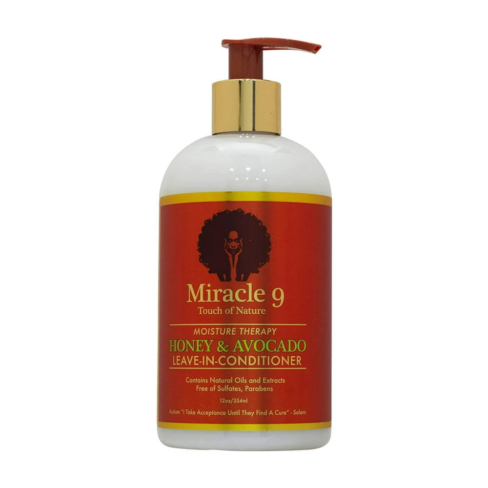 Miracle 9 Moisture Therapy Honey & Avocado Leave-In-Conditioner 12 Oz (Pack of 6)