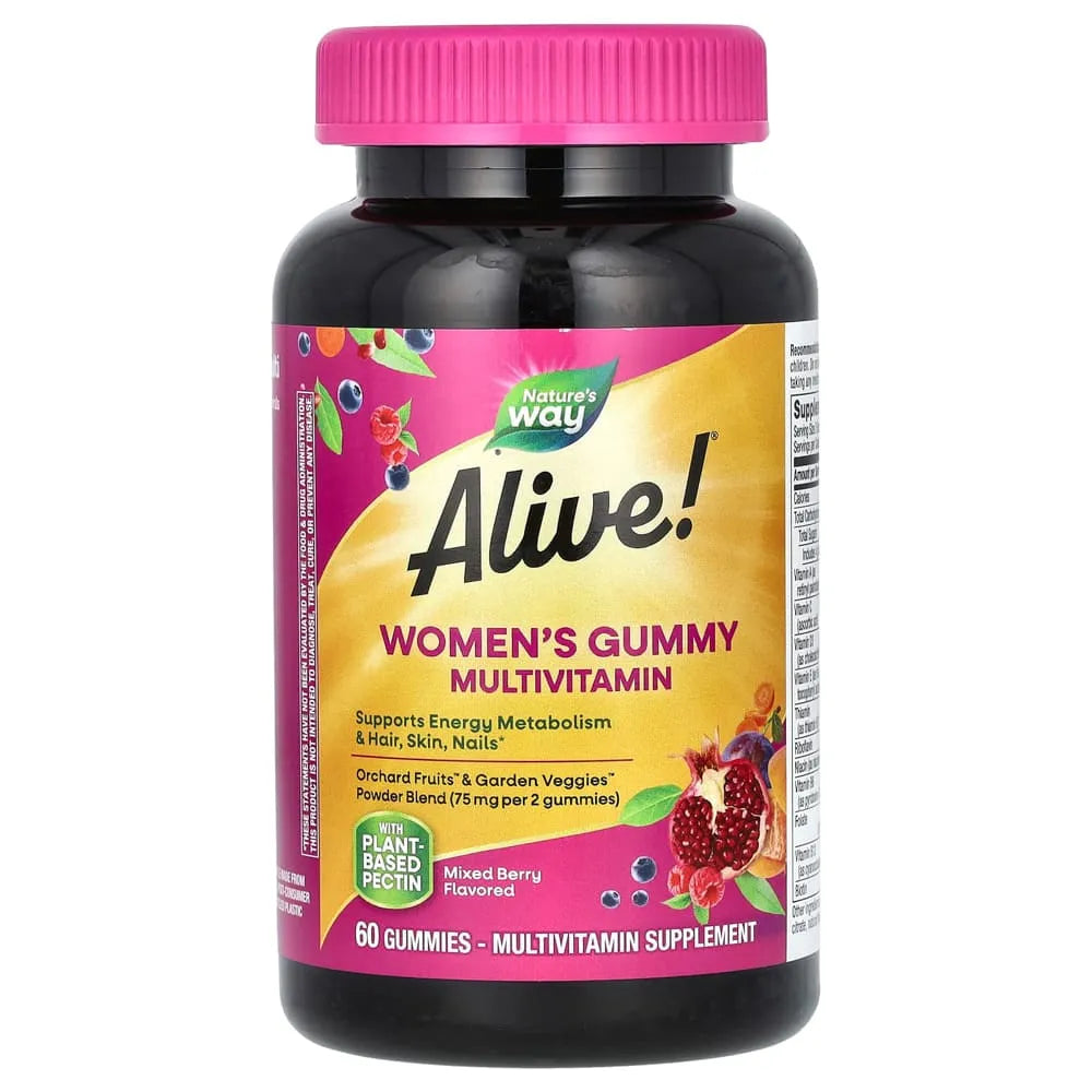Natures Way Alive Womens Gummy Vitamins60 Ea 7.05oz (Pack of 12)