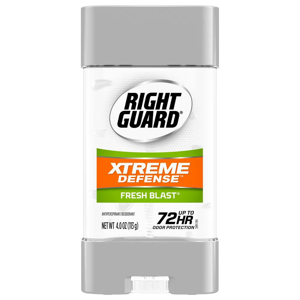 Right Guard Total Defense 5 Power Gel Antiperspirant And Deodorant Fresh Blast 4Oz (Pack of 12)