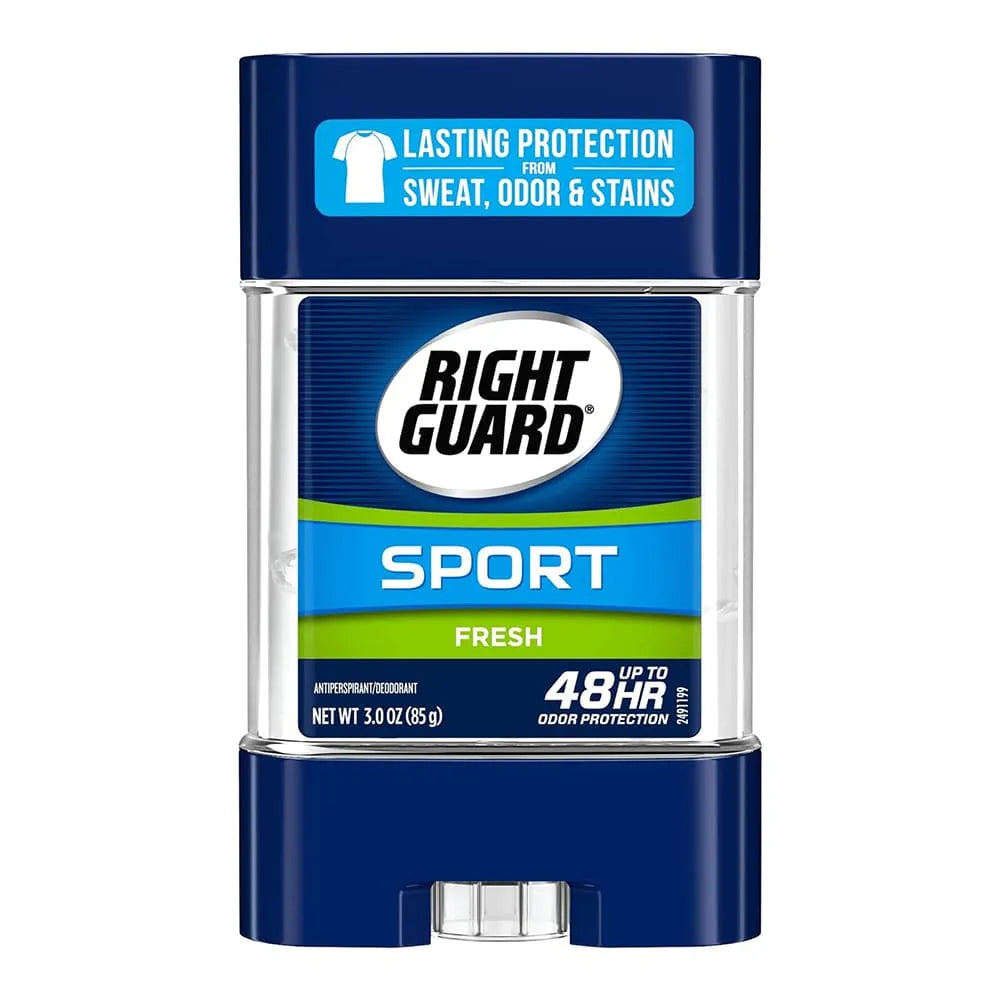 Right Guard Sport Antiperspirant Deodorant Gel Fresh Scent 3Oz (Pack of 12)