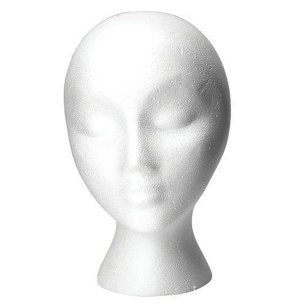 MANIKIN STYROFOAM 10" HEAD (A) 1.75oz (Pack of 12)