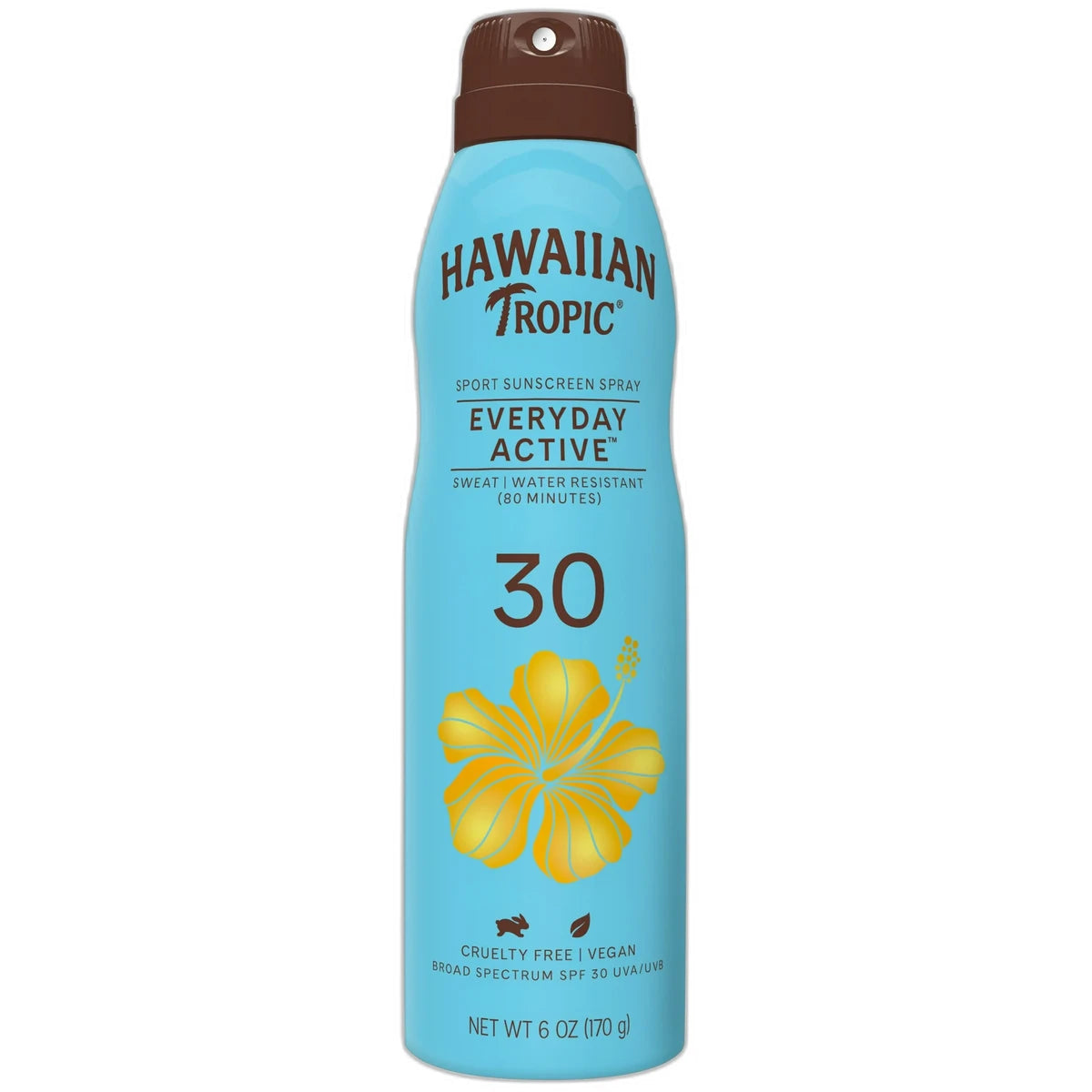 Hawaiian Tropic Everyday Active Clear Spray Sunscreen SPF 30 6Oz (Pack of 12)