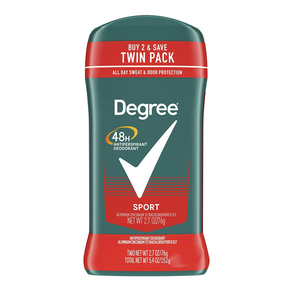Degree Men Sport 48-Hour Antiperspirant & Deodorant Stick 2.7Oz (Pack of 6)