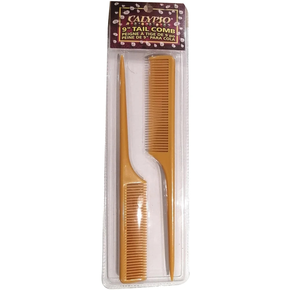 Calypso Caribbean Hard Rubber Rat Tail Teasing Styling Comb 9 Inch 4 Pack(Pack of 72)