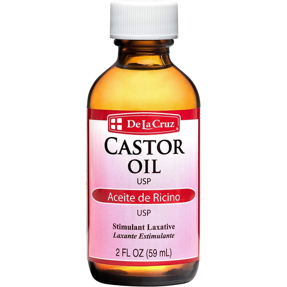 De La Cruz Pure Castor Oil for Eyelashes and Eyebrows Hair & Skin 2 fl Oz (Pack of 12)