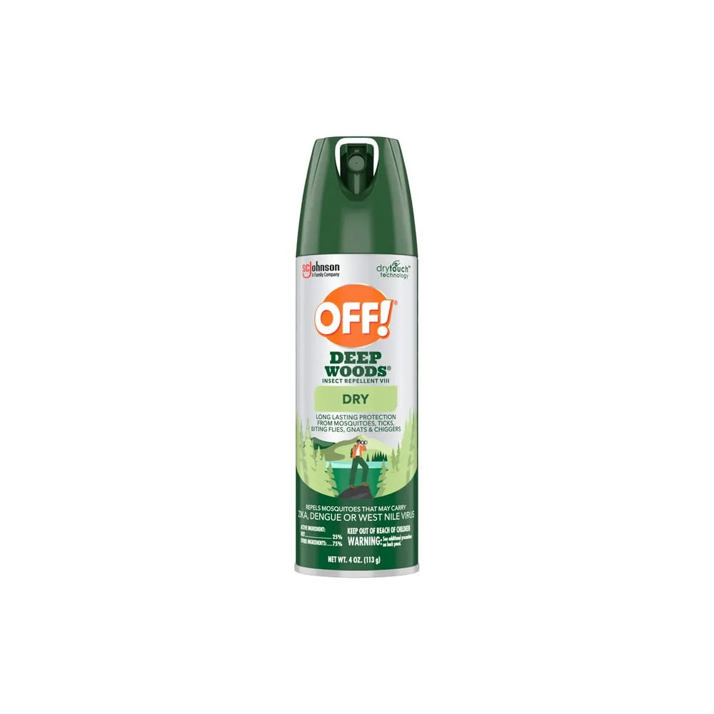 Off Deep Woods Dry Aerosol Spray4Oz (Pack of 12)