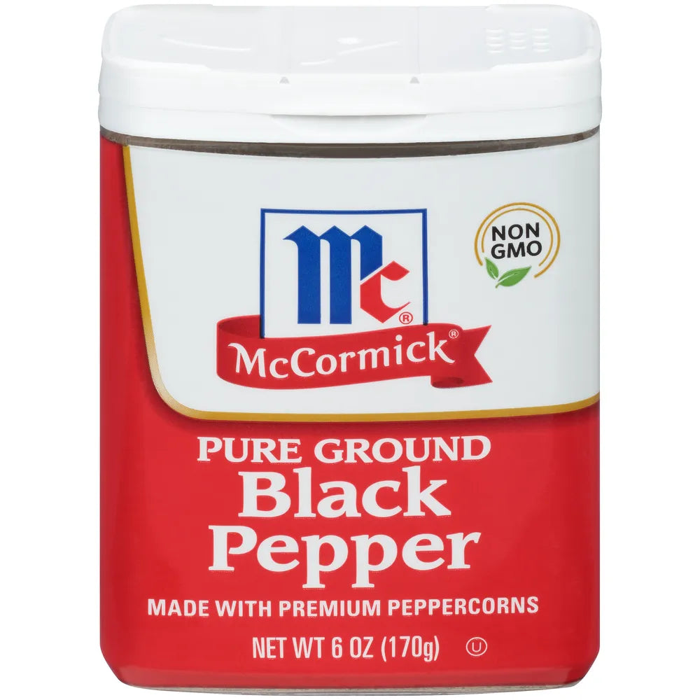 McCormick Ground Black Pepper ? Can 6oz (Pack of 12)