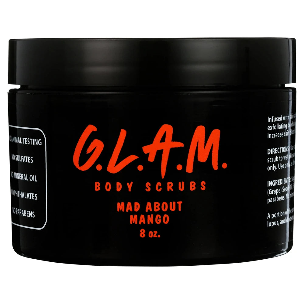 G.L.A.M. Mango Exfoliant 8 Oz (Pack of 12)