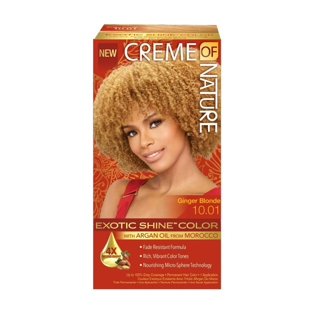Creme of Nature Exotic Shine Color With Argan Oil Ginger Blonde 10.01, 1 ea (Pack of 12)