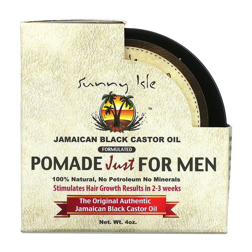 Sunny Isle Jamaican Black Castor Oil Hair Pomade for Men 4 Oz (Pack of 12)