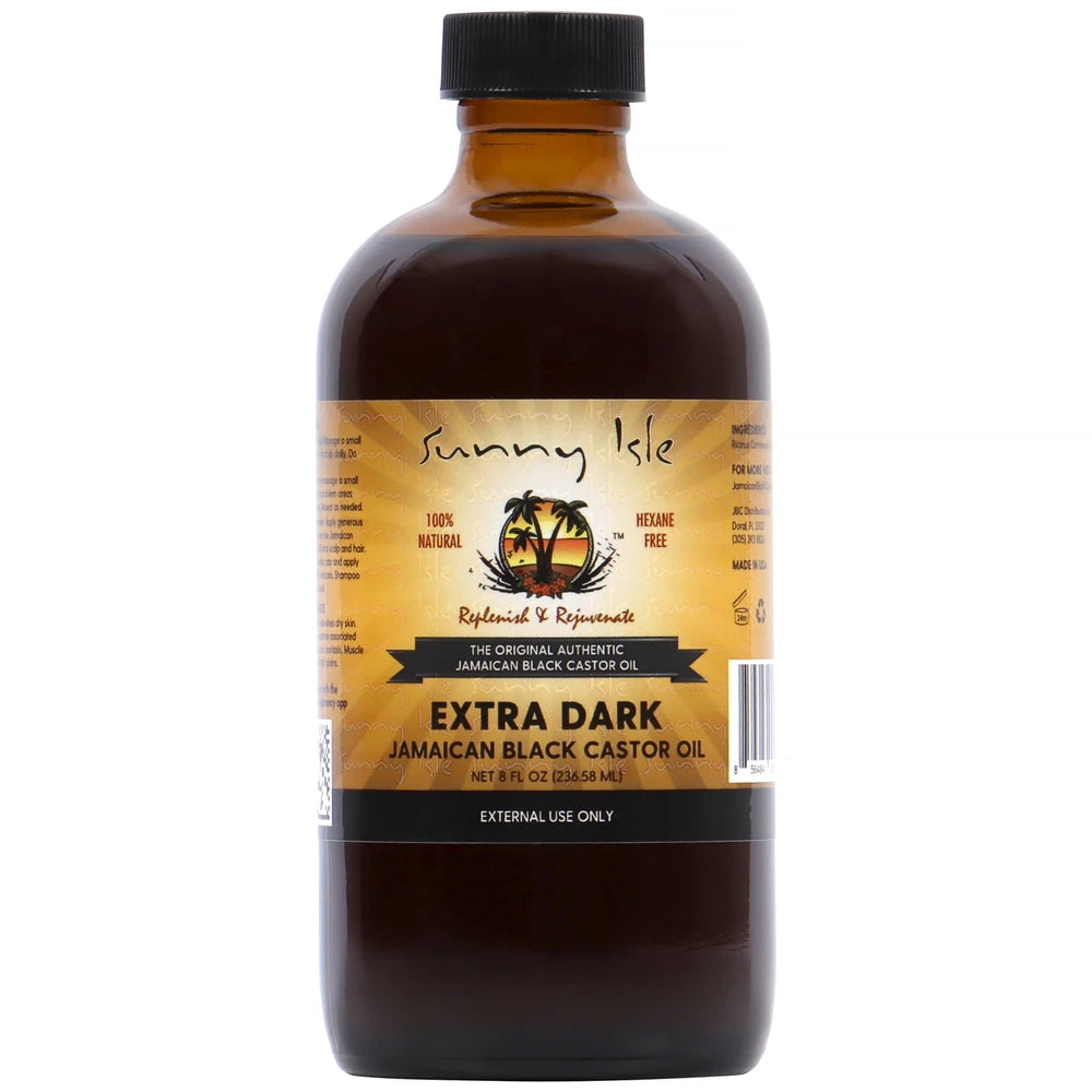 Sunny Isle Extra Dark Jamaican Black Castor Oil 8oz (Pack of 6)