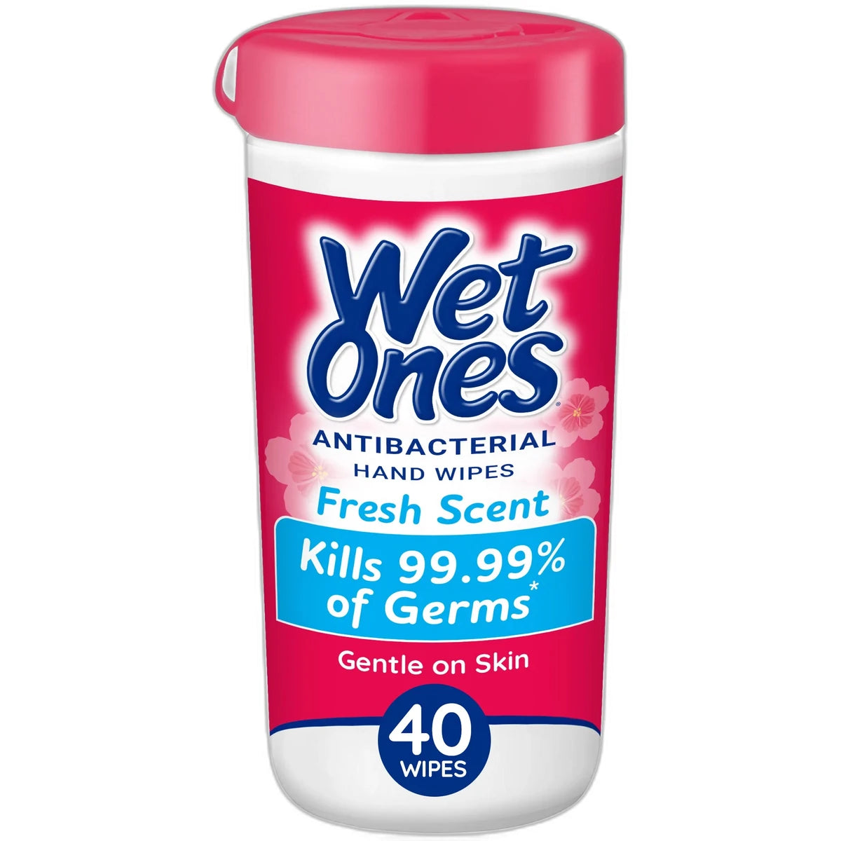 Wet Ones Antibacterial Hand And Face Wipes Fresh Scent40 Ea 0.65Oz (Pack Of 12)