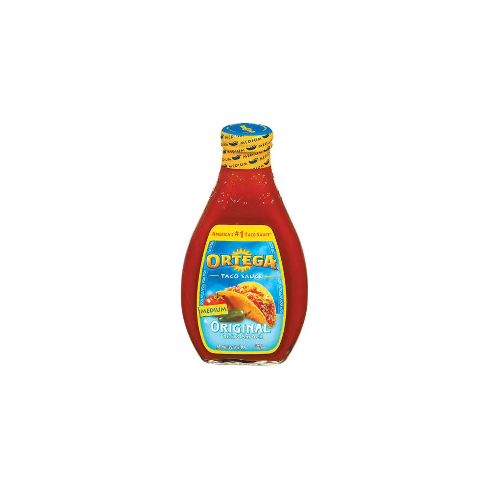 Ortega Thick & Smooth Taco Sauce Medium 16 oz (Pack of 12)