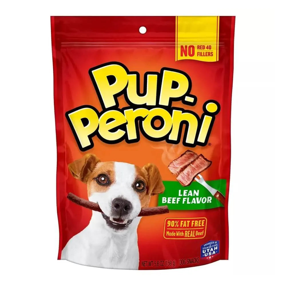 Pup Peroni Treats Peroni Lean Beef Flavor Chewy Dog Snack 5.6Oz (Pack of 8)
