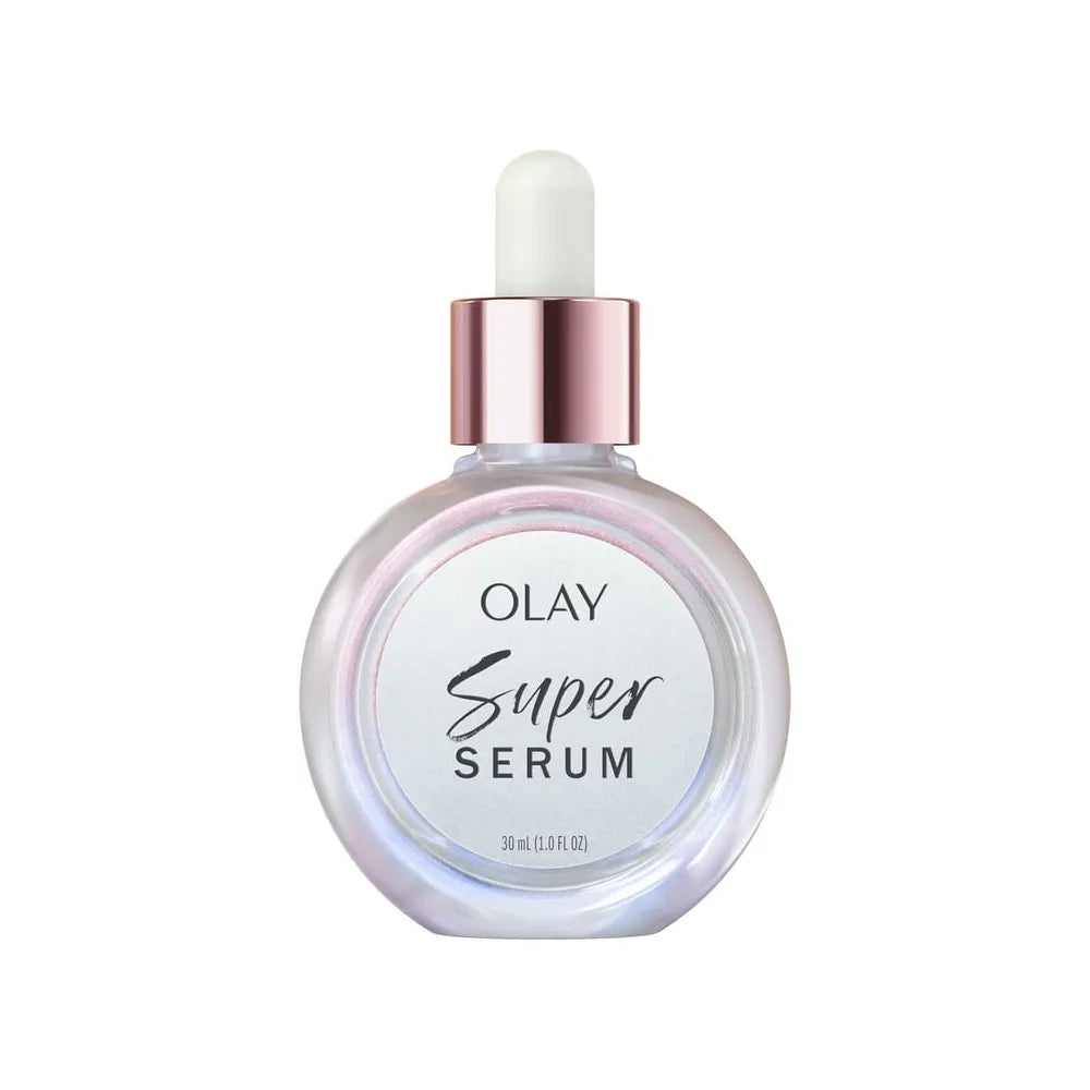 Olay Skin Care Super Serum Facial Serum, 5 In 1 Anti-Aging, All Skin Types, 1.0 Fl Oz (Pack Of 12)