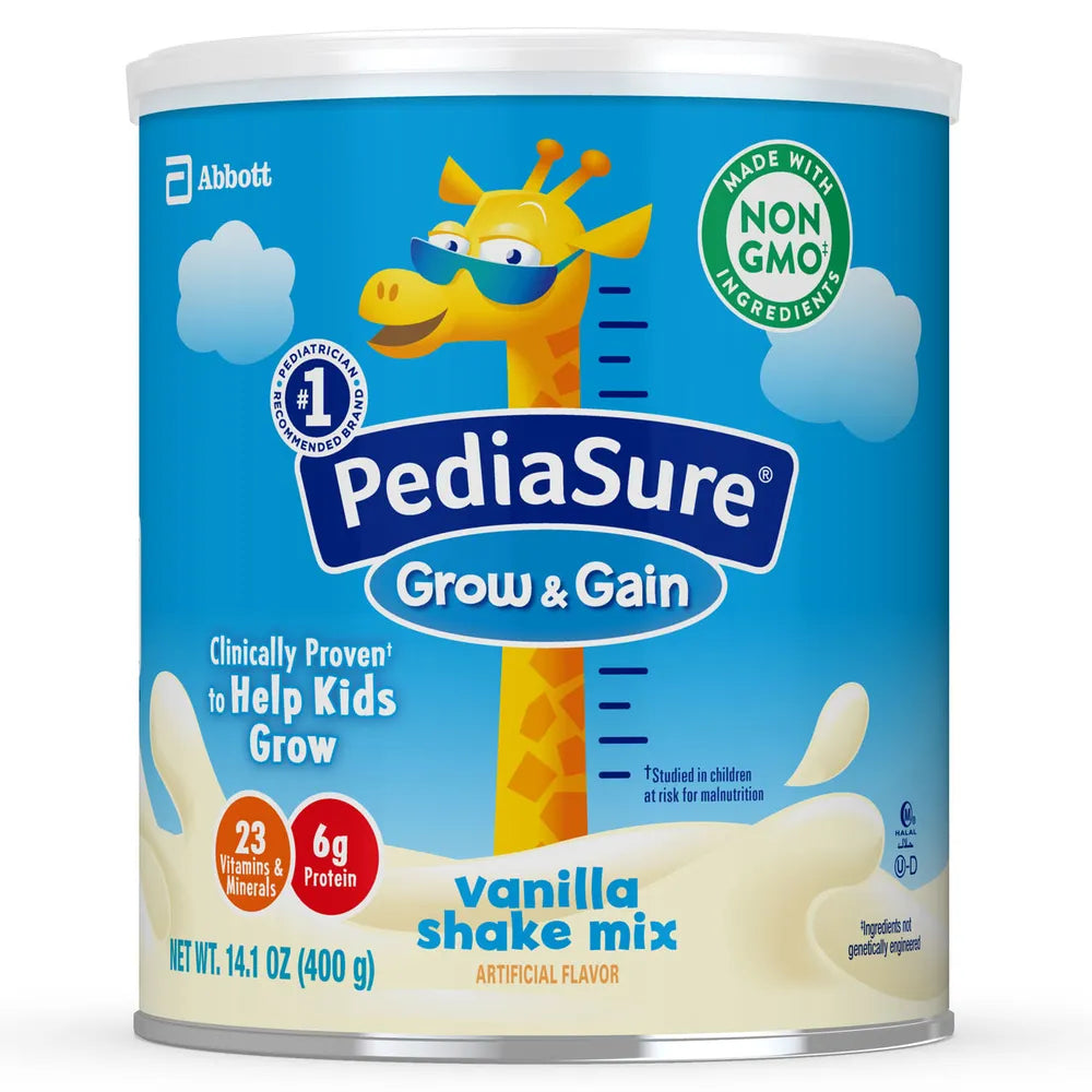 PediaSure Grow & Gain Shake Mix Vanilla 14.1 oz (Pack of 6)