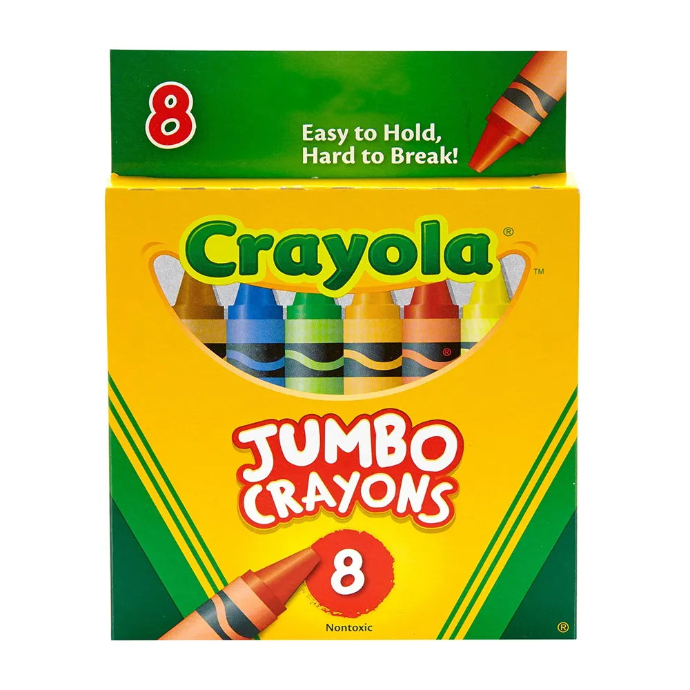Crayola Crayons Jumbo 8Ct Peggable Tuck BoxBin389 3.04oz (Pack of 24)