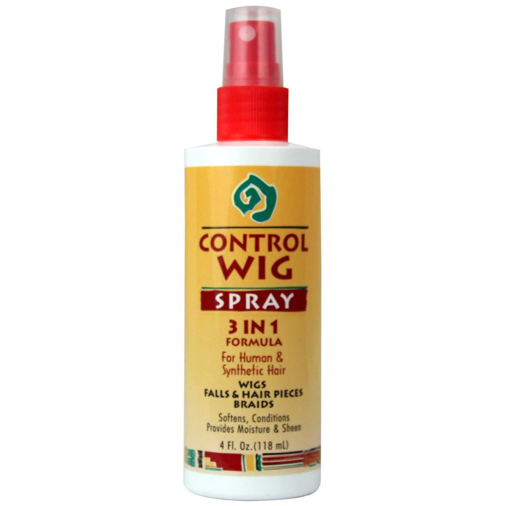 African Essence Control Wig Spray 3 in 1 Formula 4 Oz. (Pack of 12)