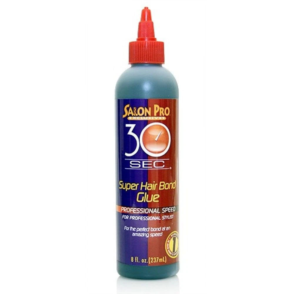 Salon Pro 30 Sec Super Hair Bond Glue - Choose Size 8 Oz (Pack of 12)