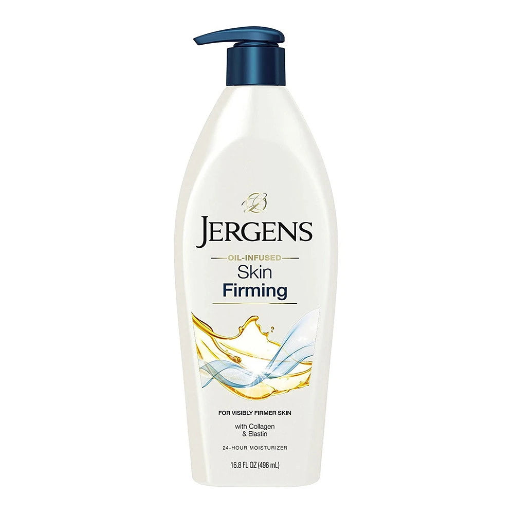 Jergens Skin Firming Body Lotion, with Collagen and Elastin, For Dry Skin, Derma 16.8 Oz (Pack of 12)