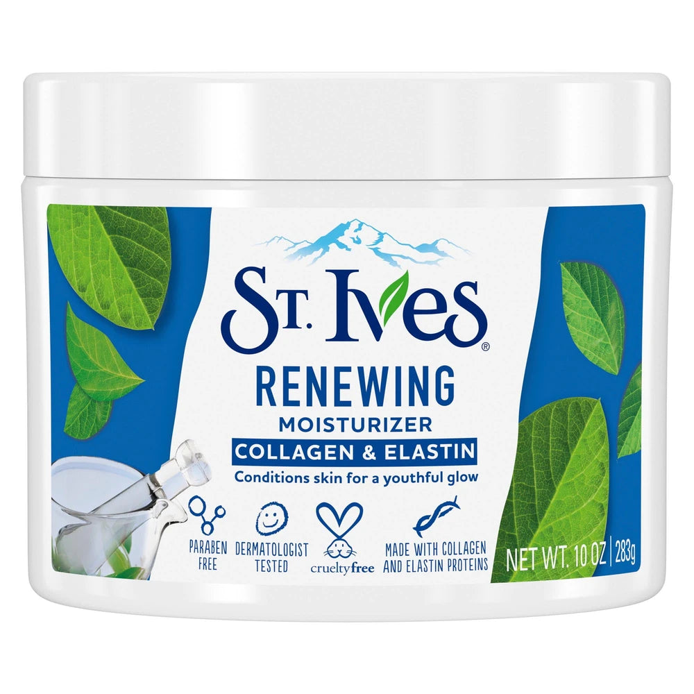 St. Ives Collagen Elastin Facial Moisturizer for Dry Skin 10 oz (Pack of 6)
