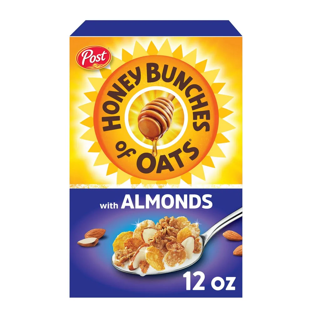 Post Honey Bunches of Oats with Almonds 12 oz (Pack of 12)