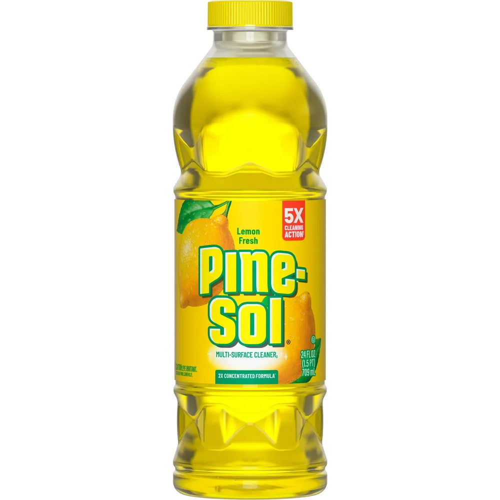 Pine-Sol Lemon Scent Concentrated All Purpose Cleaner Liquid 24 oz (Pack of 12)