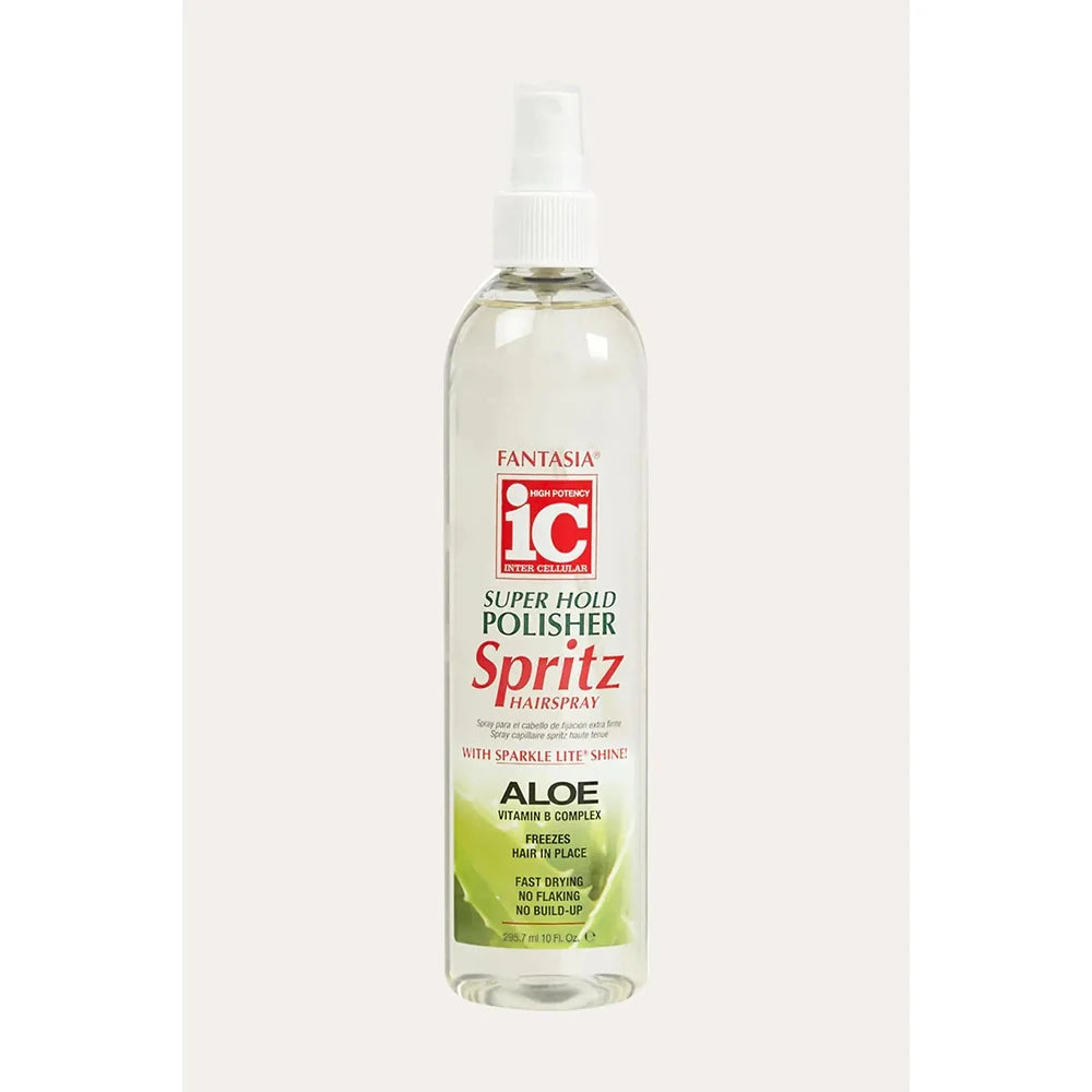 Fantasia Ic Spritz Hairspray Super Hold Polisher Aloe 10 Oz (Pack of 6)