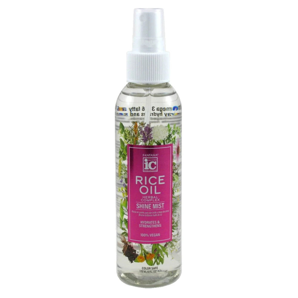 Fantasia IC Rice Oil Shine Mist – 6 Fl. Oz (Pack of 6)