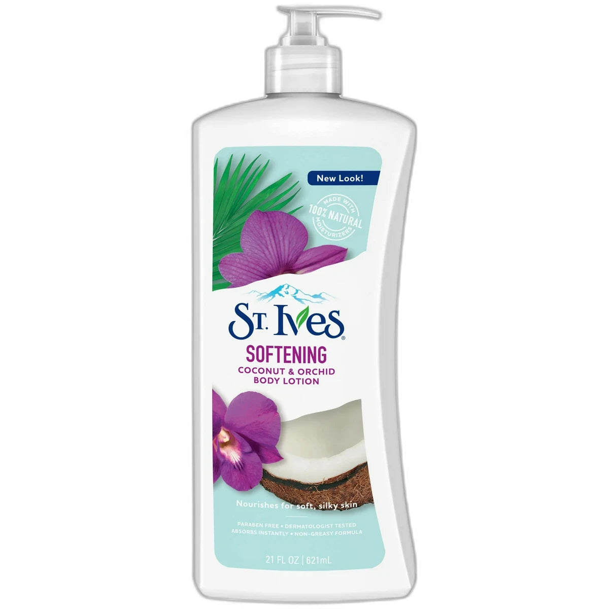 St Ives Softening Body Lotion with Coconut and Orchid 21Oz (Pack of 4)