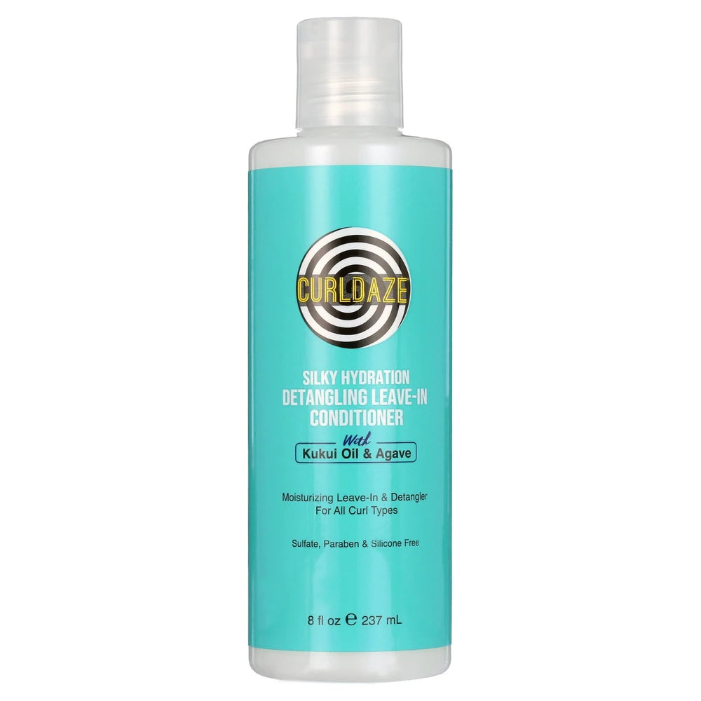 Curldaze Silky Hydration Detangling Leave-In Conditioner with Kukui Oil & Agave 8 Fl. Oz (Pack of 6)
