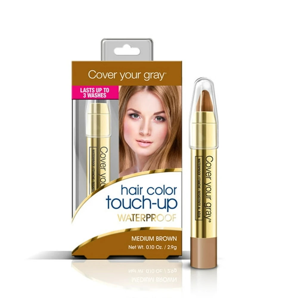 Cover Your Gray Waterproof Hair Color Touch-Up Medium Brown 0.10 Oz (Pack of 24)