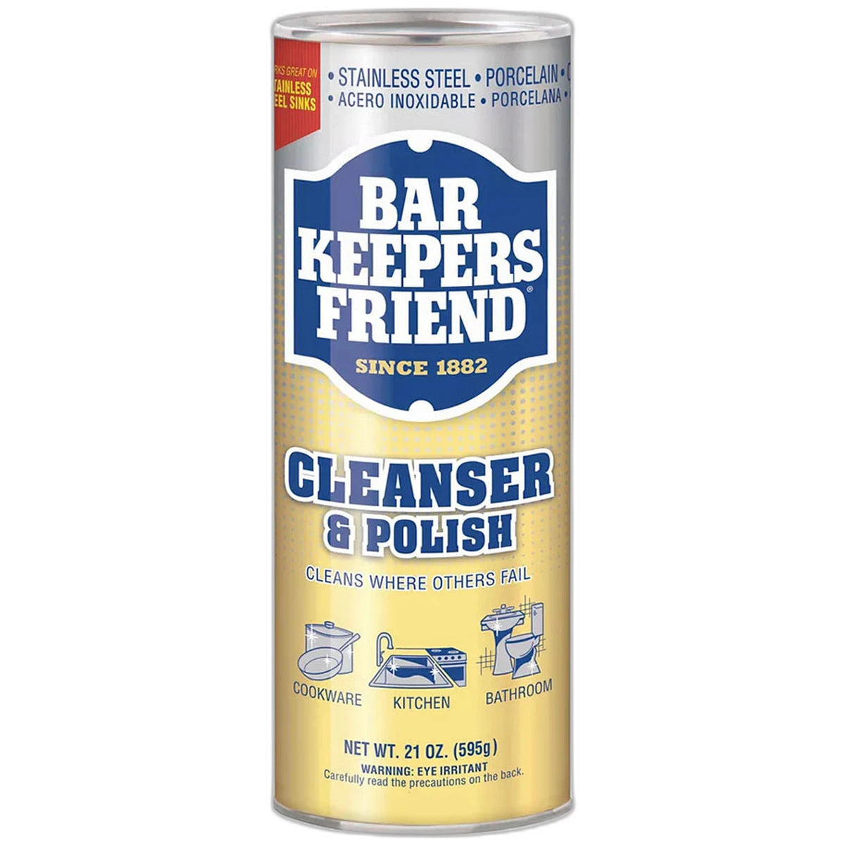 Bar Keepers Friend Multipurpose Household Cleanser And Polish 21Oz (Pack of 12)