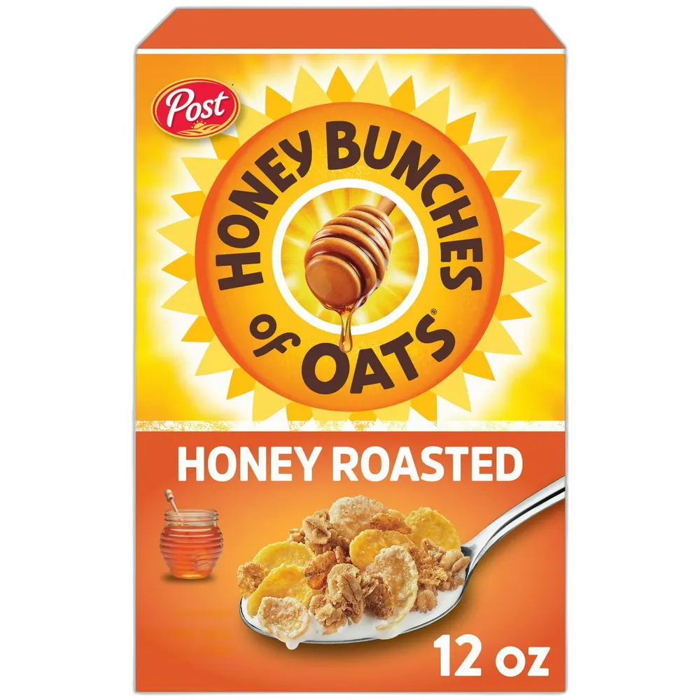 Post Honey Bunches of Oats Honey Roasted 12 oz (Pack of 12)