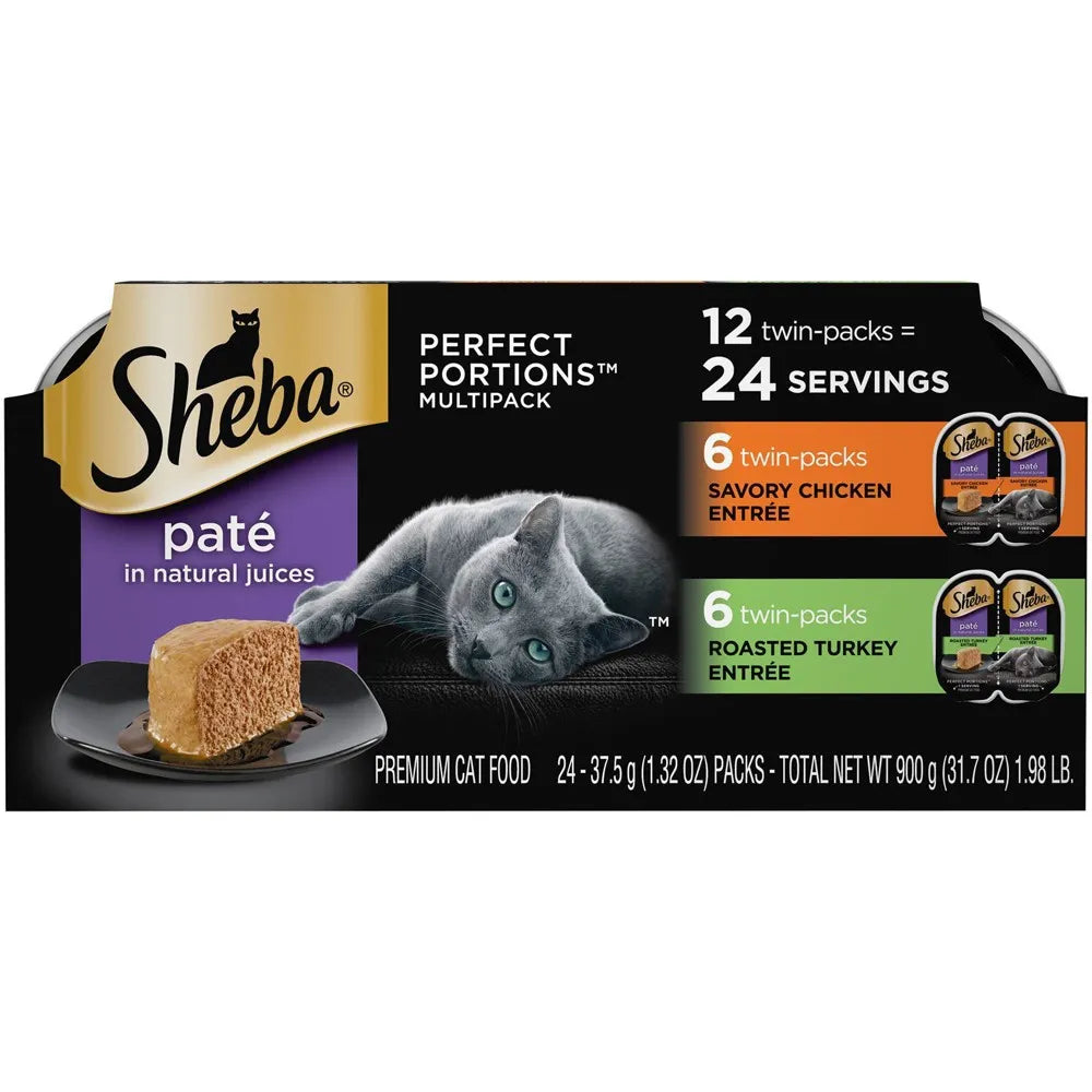 Sheba Perfect Portions Chicken &Amp; Turkey 2.6 Oz (Pack Of 2)