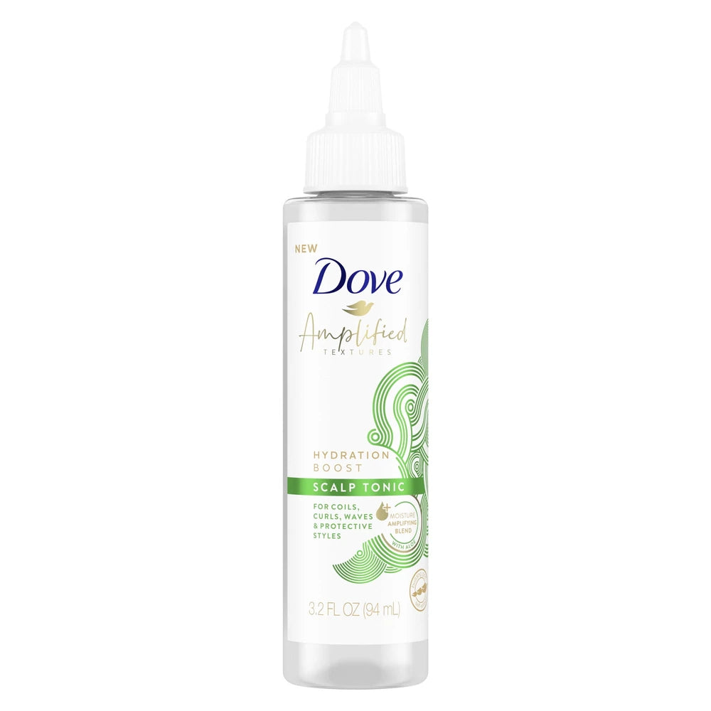Dove Amplified Textures Vitamin B3 & Aloe Extract Hair and Scalp Treatment – 3.2 Fl. Oz (Pack of 12)