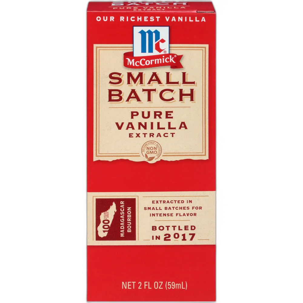 McCormick Small Batch Pure Vanilla Extract Baking Extracts 2oz (Pack of 72)
