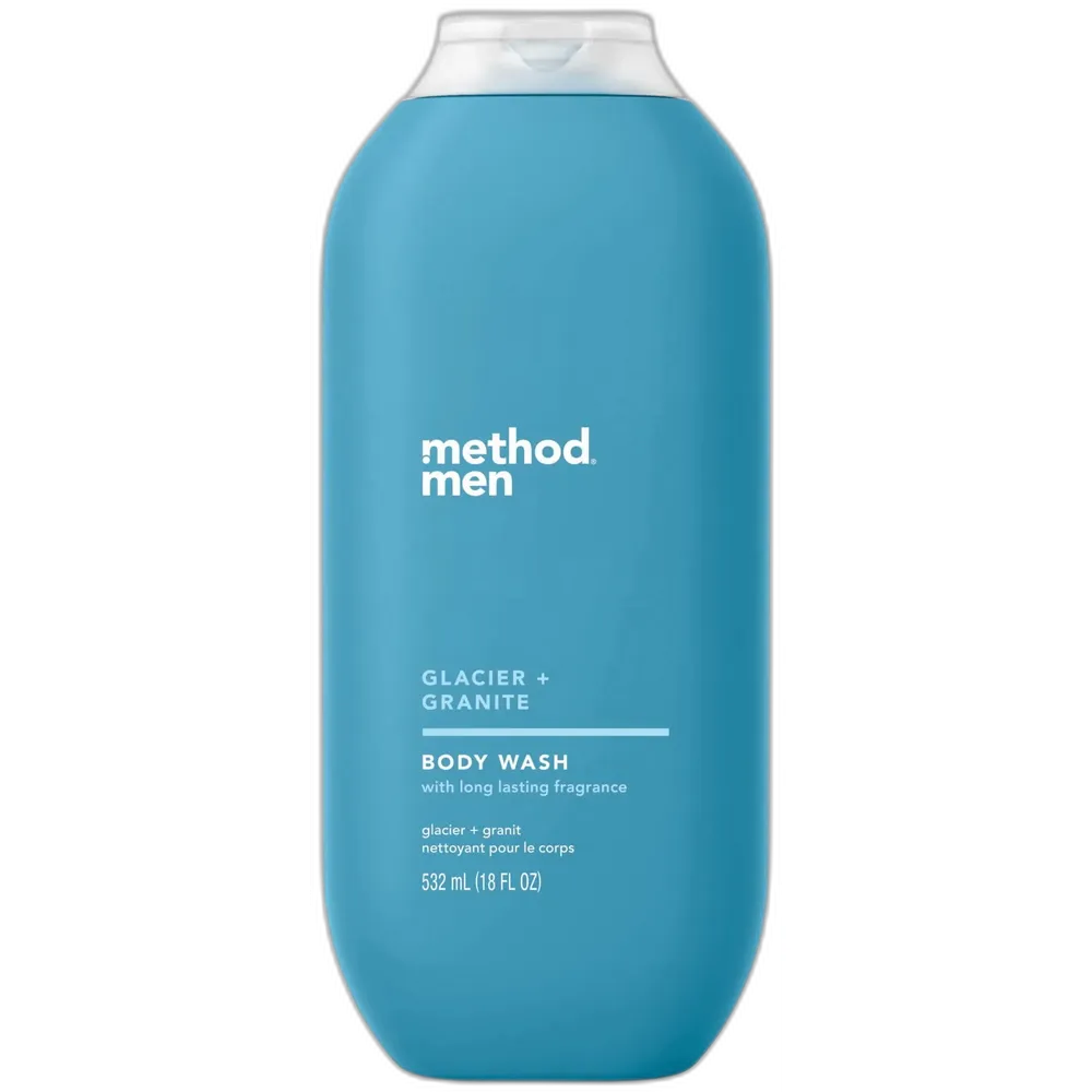Method Men's Body Wash Glacier + Granite 18 Oz (Pack of 6)